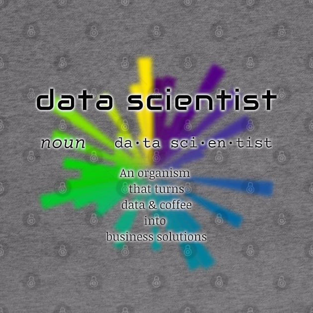 Data Scientist Dictionary Definition | Polar Chart White by aRtVerse